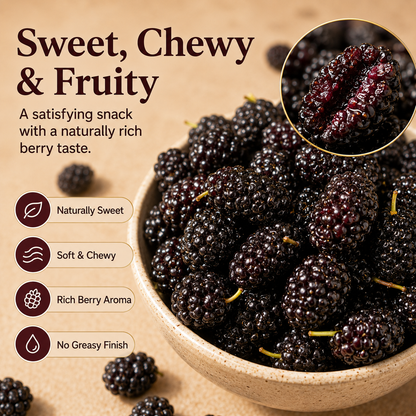 Dried Mulberries – Nourish Liver & Kidney, Darken Hair, Perfect for Night Owls-YAO