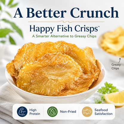 Happy Fish Crisps™ – A Light, Crispy & High-Protein Seafood Snack Made for Every Craving-YAO