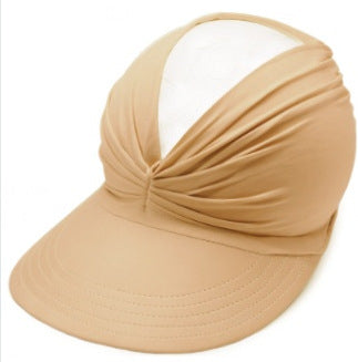 Women’s UPF 50+ Sun Protection Visor Hat-Wide Brim Cooling Beach Hat for Ponytail, Golf, Travel & Summer Outdoor Wear-RH