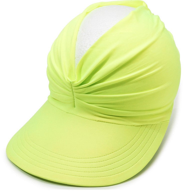 Women’s UPF 50+ Sun Protection Visor Hat-Wide Brim Cooling Beach Hat for Ponytail, Golf, Travel & Summer Outdoor Wear-RH