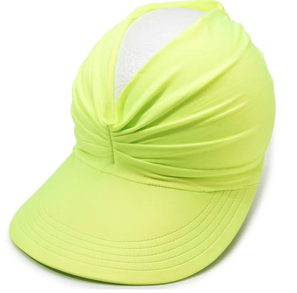 Women’s UPF 50+ Sun Protection Visor Hat-Wide Brim Cooling Beach Hat for Ponytail, Golf, Travel & Summer Outdoor Wear-RH