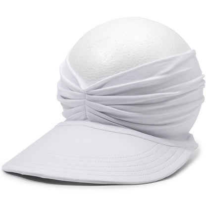 Women’s UPF 50+ Sun Protection Visor Hat-Wide Brim Cooling Beach Hat for Ponytail, Golf, Travel & Summer Outdoor Wear-RH