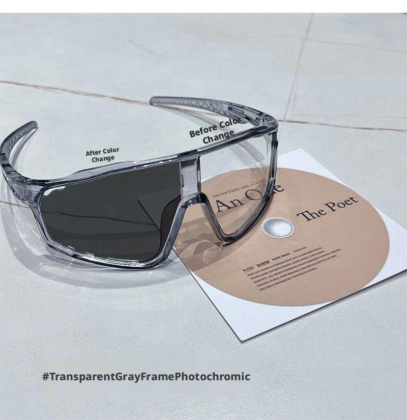 UV Adaptive Photochromic Sunglasses – Windproof Sports Eyewear for Cycling, Hiking, Running & Day-to-Night Protection-RH