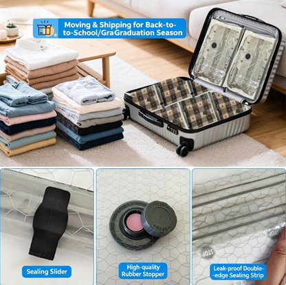 Travel Vacuum Storage Bags with Rechargeable Pump-RH