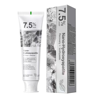 7.5% Nano-Hydroxyapatite Toothpaste-Fluoride-Free | Enamel Repair & Gentle Whitening for Sensitive Teeth-RH