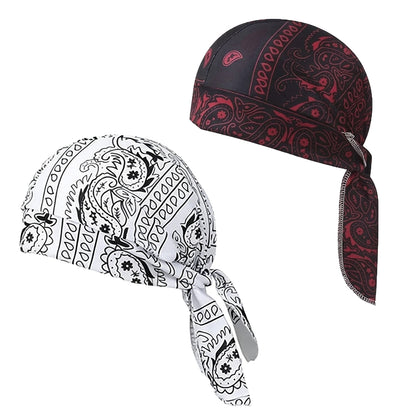 Premium Paisley Cooling Headscarf Cap - Lightweight Pirate Helmet Liner-RH