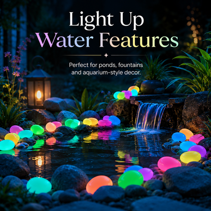 Luminous pebbles, with a diameter of 1 cm, suitable for garden paths, fish tanks, courtyards, lawns, and starry sky lighting.-YAO