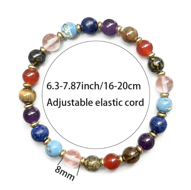 The Empath’s Shield Bracelet – Healing Crystal Protection Bracelet-RH