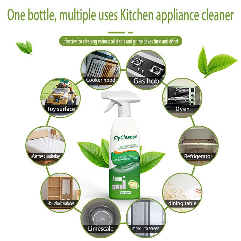 FlyCleanse Kitchen Grease Cleaner Spray – Spray Away Kitchen Grease Fast-RH