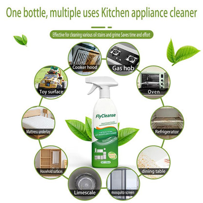 FlyCleanse Kitchen Grease Cleaner Spray – Spray Away Kitchen Grease Fast-RH