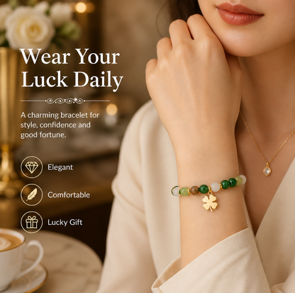 Attract Wealth & Good Luck Fast | Green Aventurine & Agate Bracelet for Abundance, Protection & Prosperity-RH