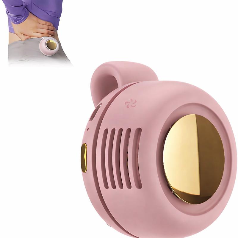 Mini Bladeless Turbo Fan – Portable Rechargeable Hands-Free Waist Fan with 3-Speed Cooling & Quiet Airflow for Summer Travel & Outdoor Activities-RH