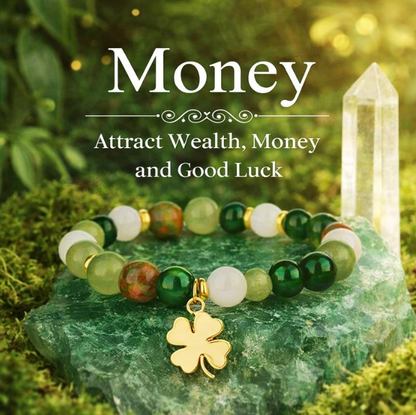 Attract Wealth & Good Luck Fast | Green Aventurine & Agate Bracelet for Abundance, Protection & Prosperity-RH