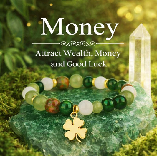 Attract Wealth & Good Luck Fast | Green Aventurine & Agate Bracelet for Abundance, Protection & Prosperity-RH