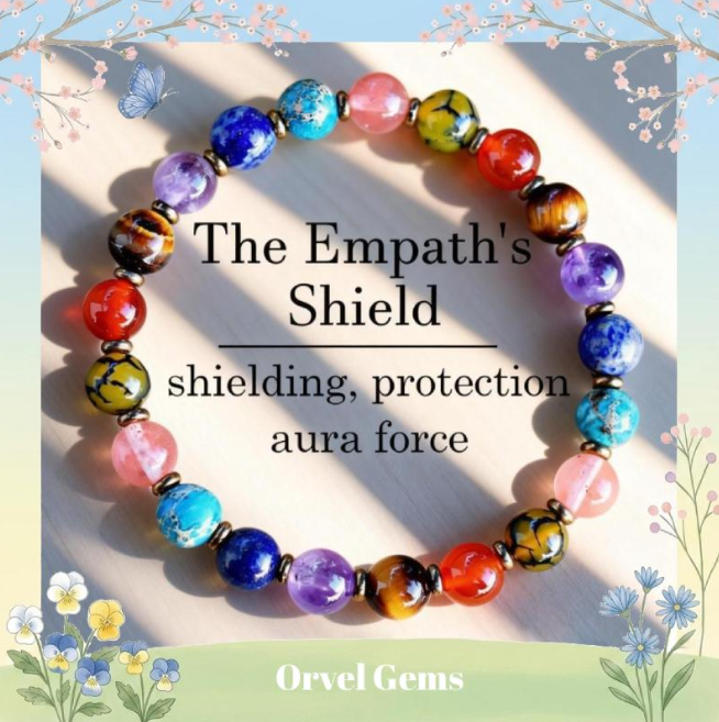 The Empath’s Shield Bracelet – Healing Crystal Protection Bracelet-RH